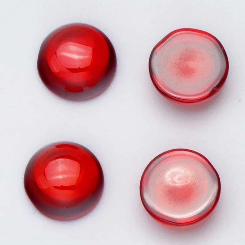 Cabochon Checkerboard Colored Cubic Zirconia Loose Stone