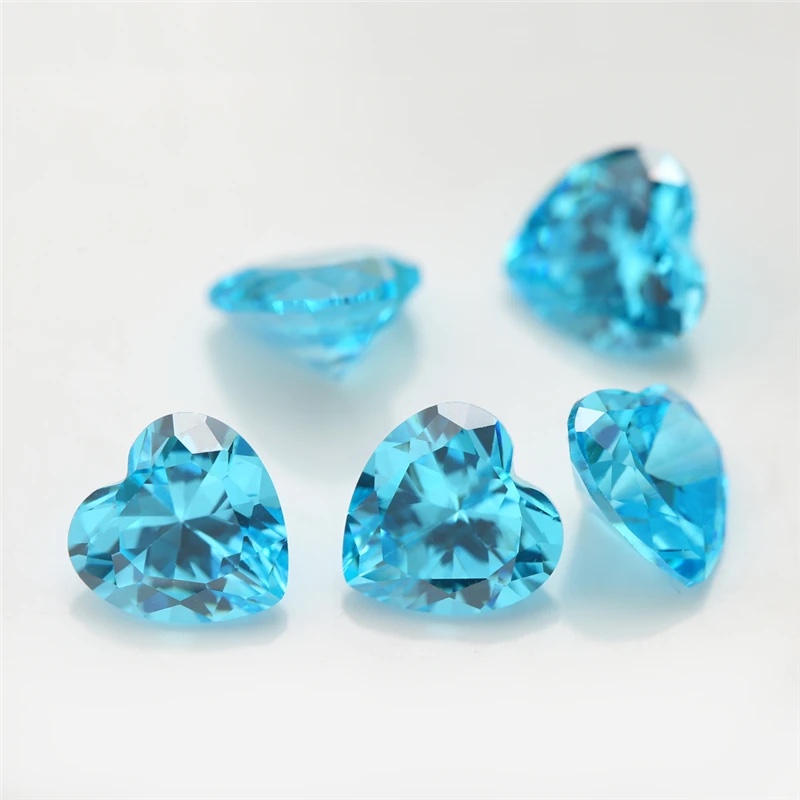 Heart Colored Cubic Zirconia Loose Stone