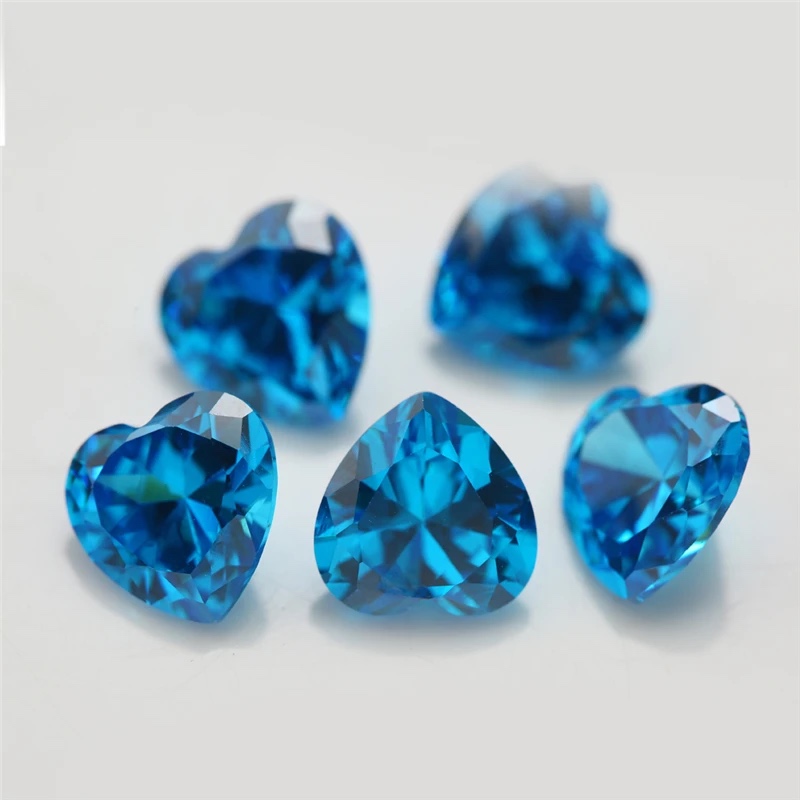 Heart Colored Cubic Zirconia Loose Stone