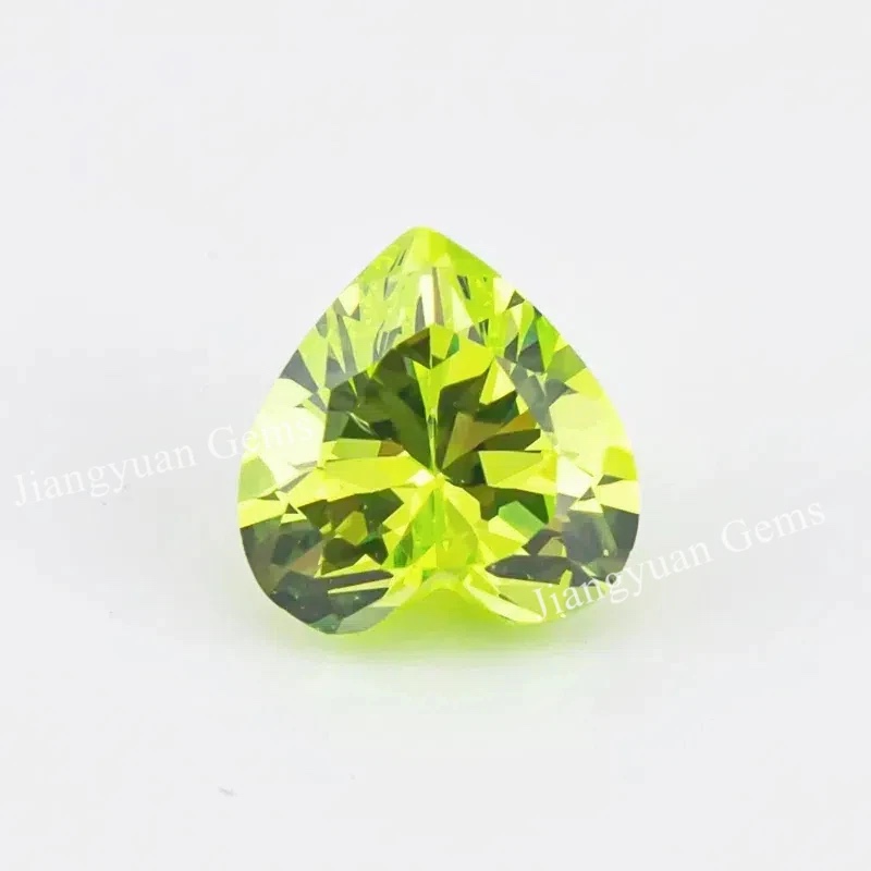 Heart Colored Cubic Zirconia Loose Stone