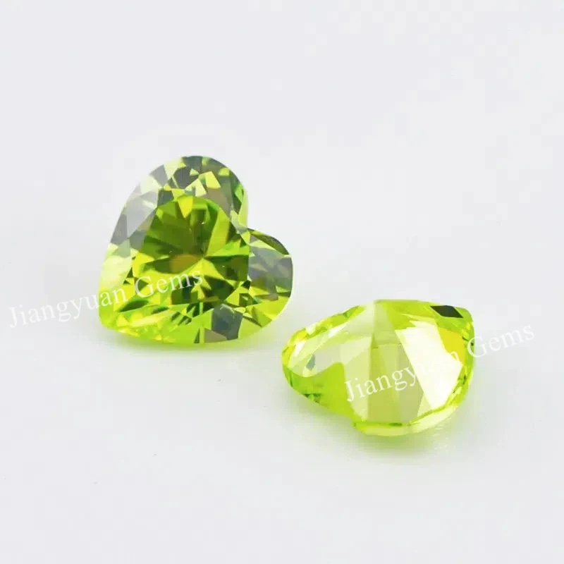Heart Colored Cubic Zirconia Loose Stone