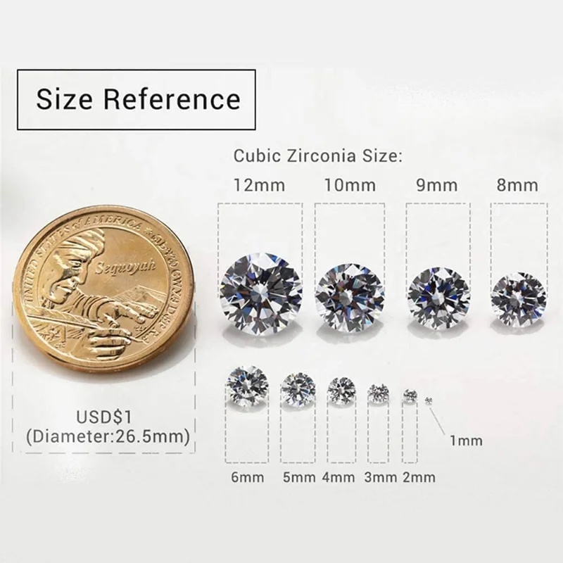 Heart Colored Cubic Zirconia Loose Stone