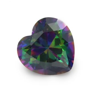 Heart Colored Cubic Zirconia Loose Stone
