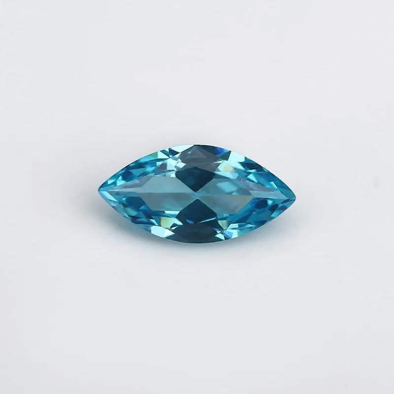 Marquise Colored Cubic Zirconia Sea Blue Loose Stone