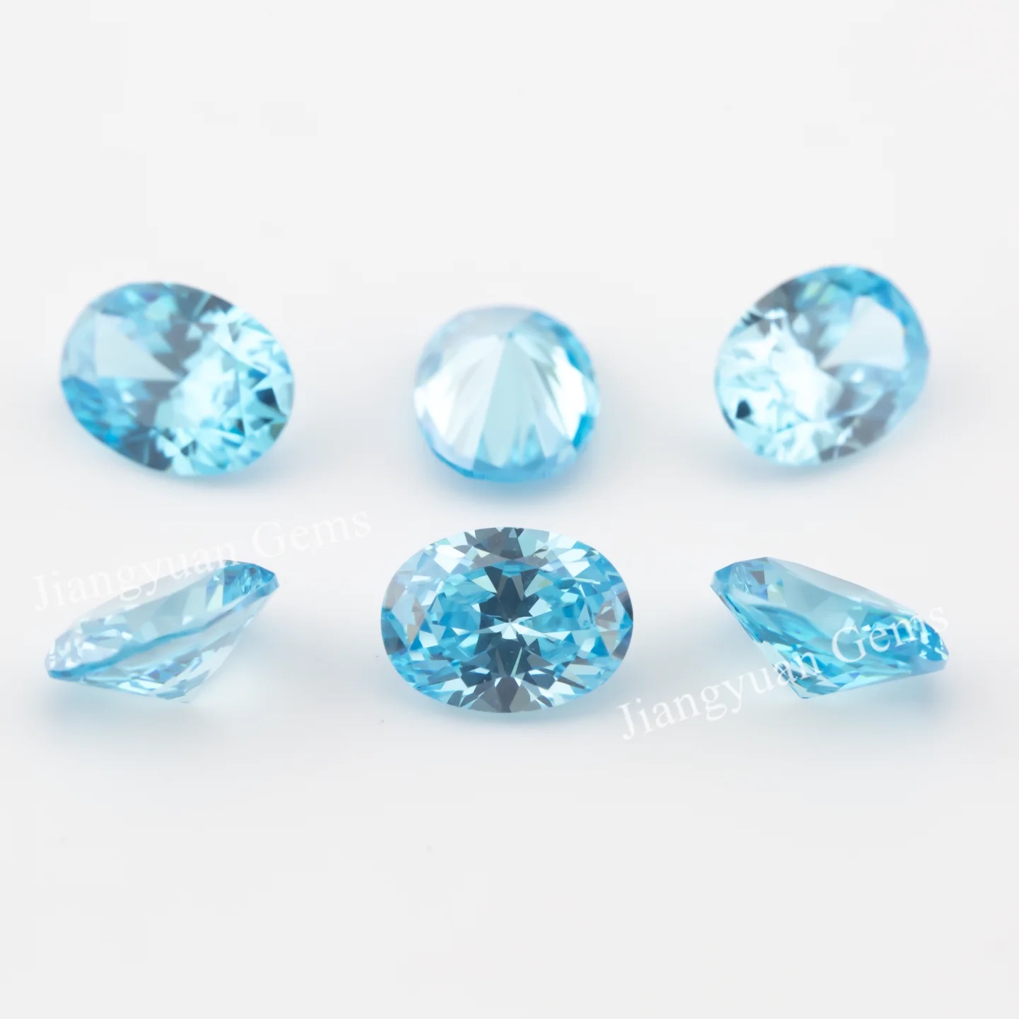Oval Colored Cubic Zirconia Loose Stone