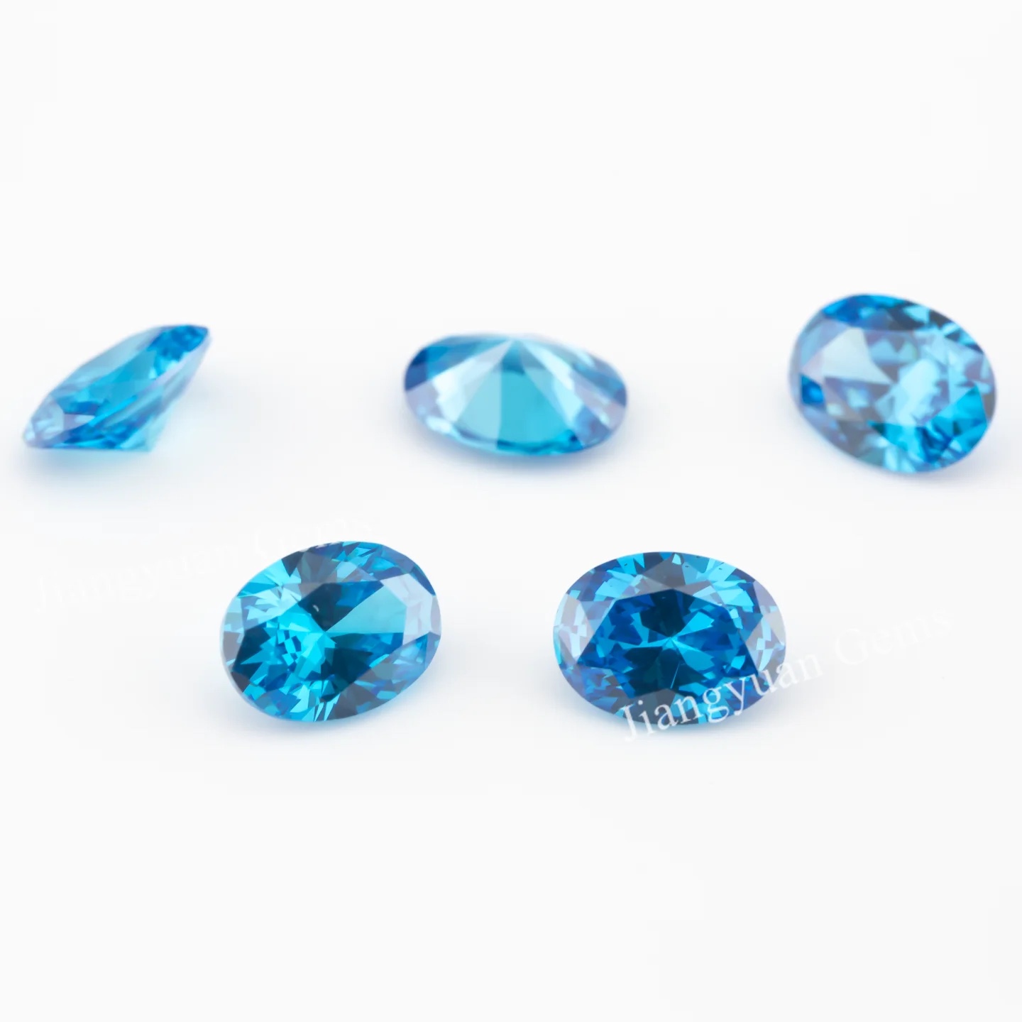 Oval Colored Cubic Zirconia Loose Stone