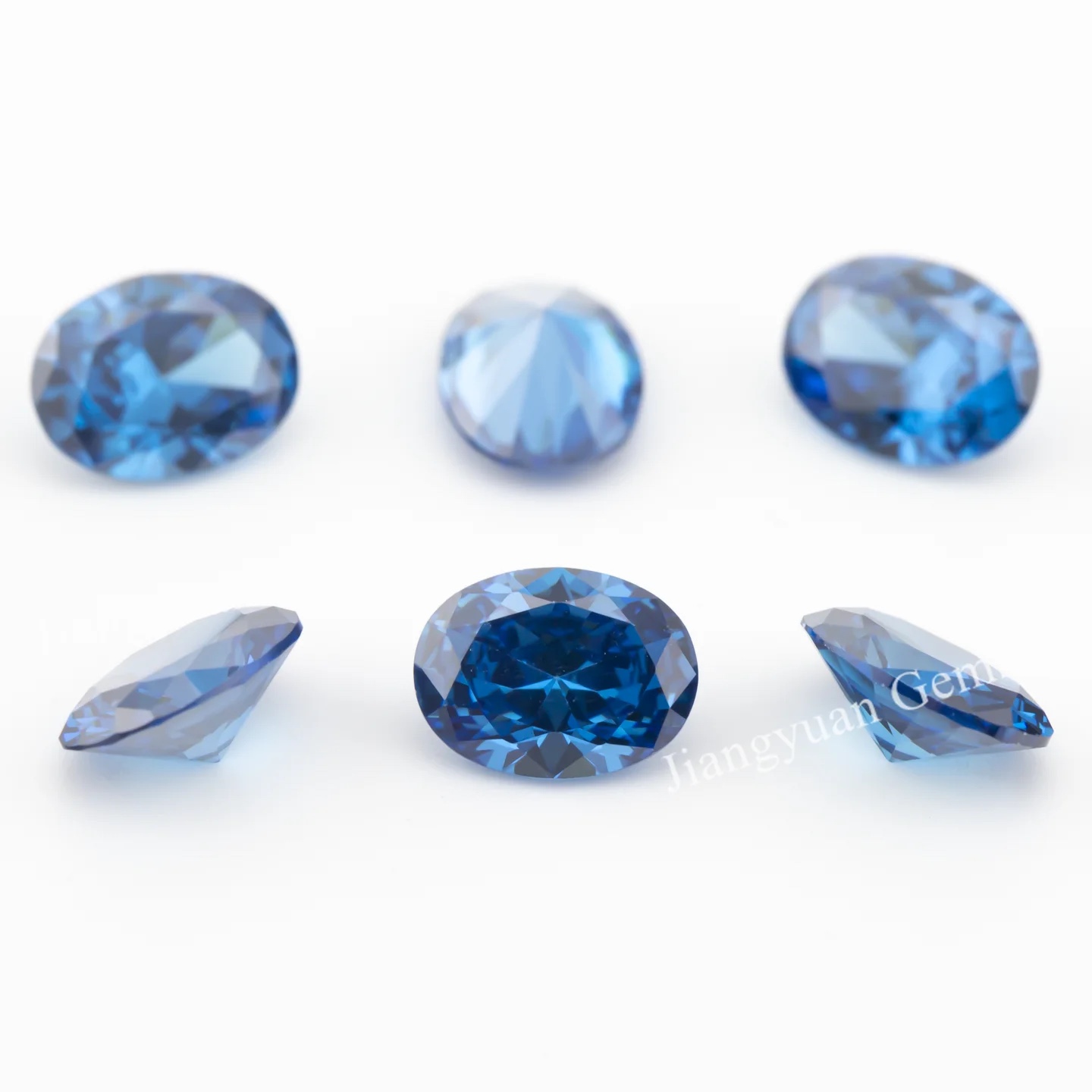 Oval Colored Cubic Zirconia Loose Stone