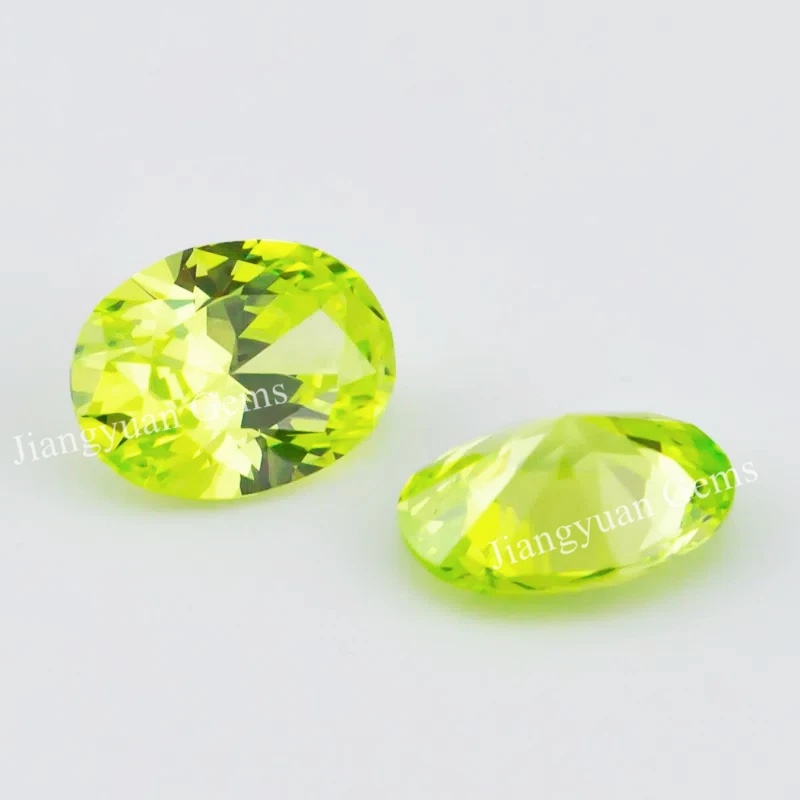 Oval Colored Cubic Zirconia Loose Stone