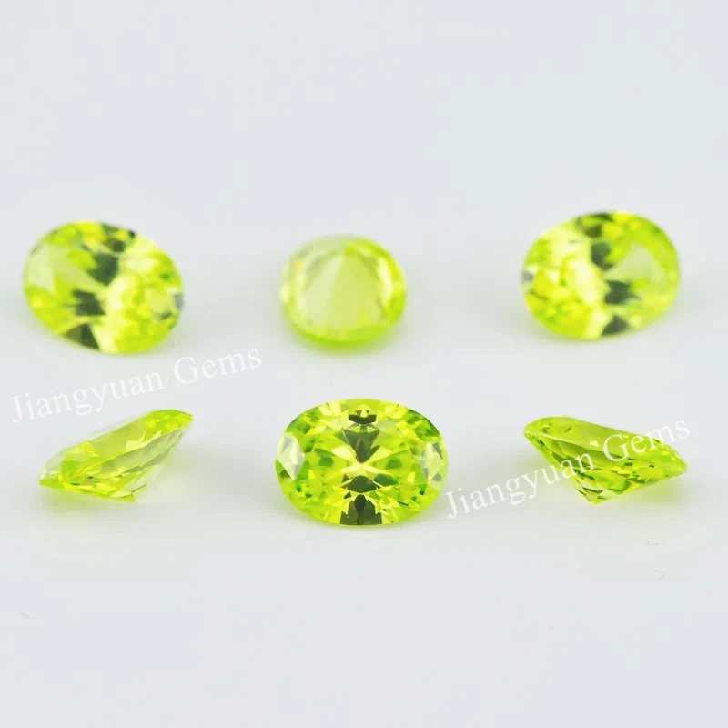 Oval Colored Cubic Zirconia Loose Stone
