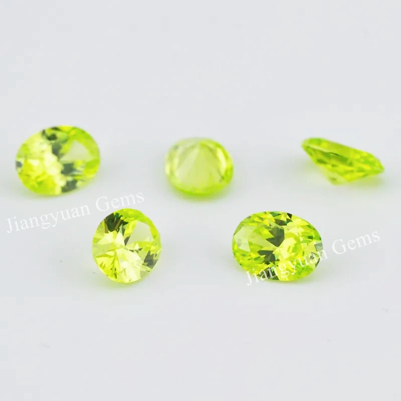 Oval Colored Cubic Zirconia Loose Stone