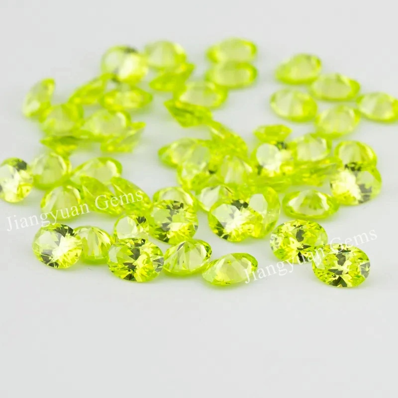Oval Colored Cubic Zirconia Loose Stone