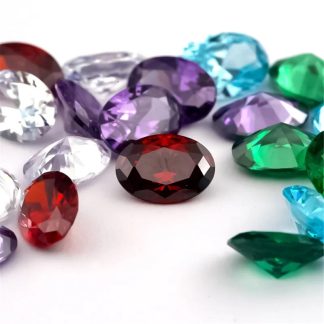 Oval Colored Cubic Zirconia Loose Stone