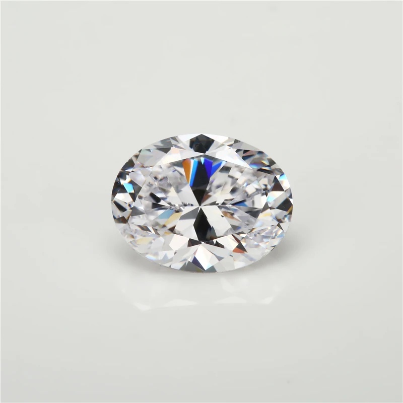 Oval White Cubic Zirconia Loose Stone