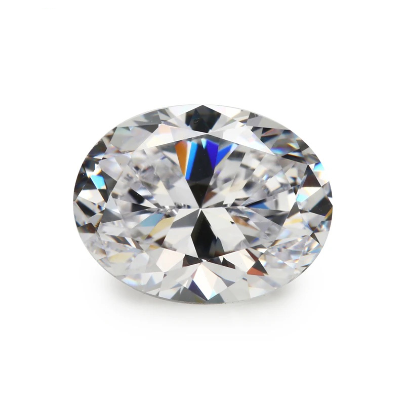 Oval White Cubic Zirconia Loose Stone