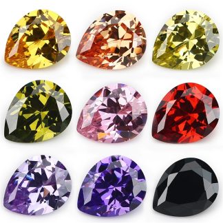 Pear Colored Cubic Zirconia Loose Stone