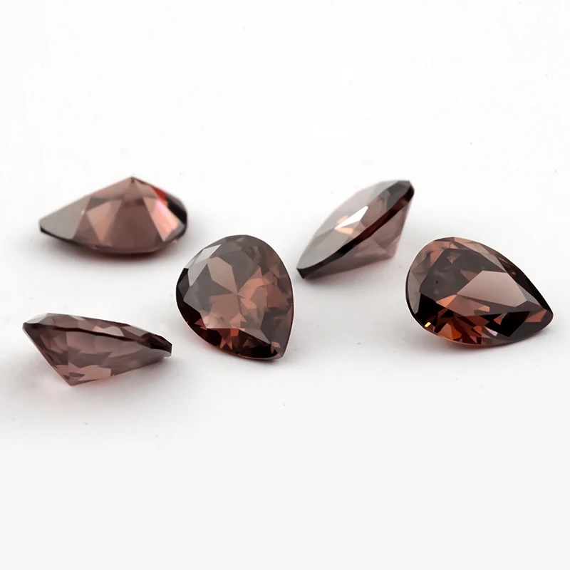 Pear Colored Cubic Zirconia Loose Stone