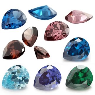 Pear Colored Cubic Zirconia Loose Stone