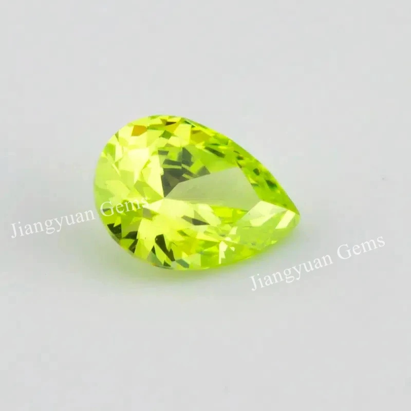 Pear Colored Cubic Zirconia Loose Stone