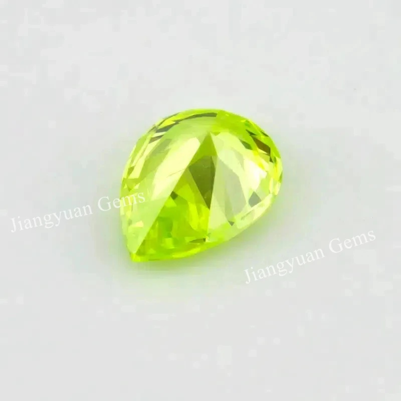 Pear Colored Cubic Zirconia Loose Stone