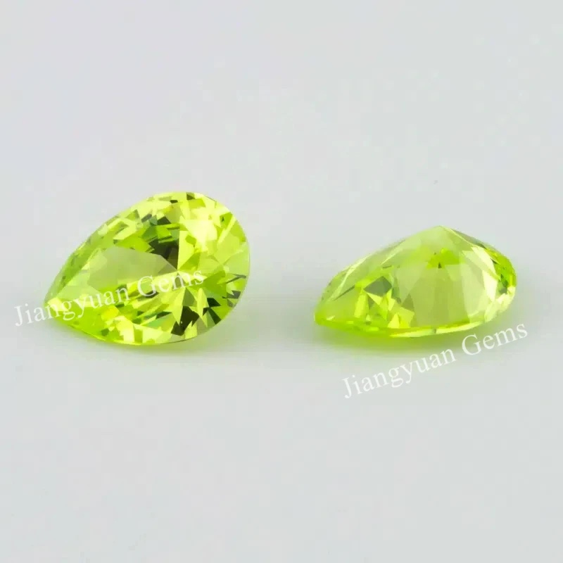 Pear Colored Cubic Zirconia Loose Stone