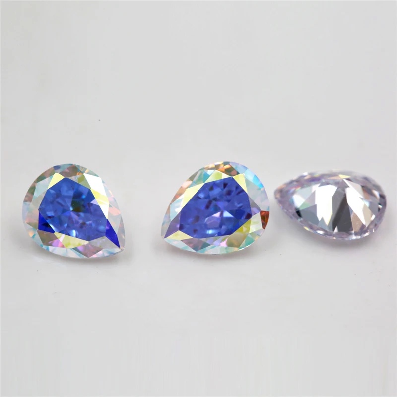 Pear Colored Cubic Zirconia Loose Stone