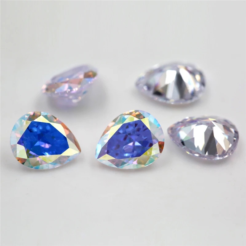 Pear Colored Cubic Zirconia Loose Stone