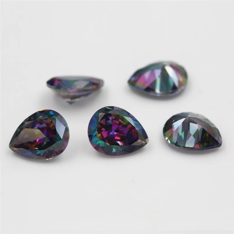Pear Colored Cubic Zirconia Loose Stone