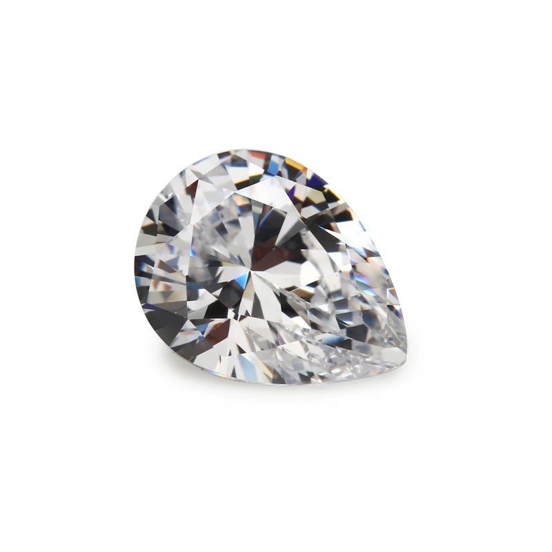 Pear White Cubic Zirconia Loose Stone