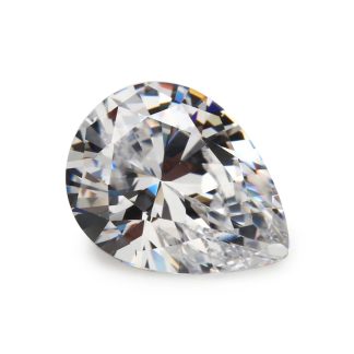 Pear White Cubic Zirconia Loose Stone