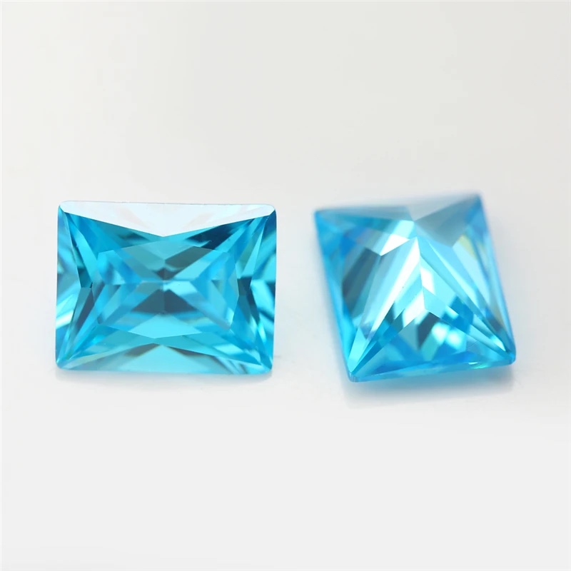 Rectangle Octagon Baguette Colored Cubic Zirconia Loose Stone