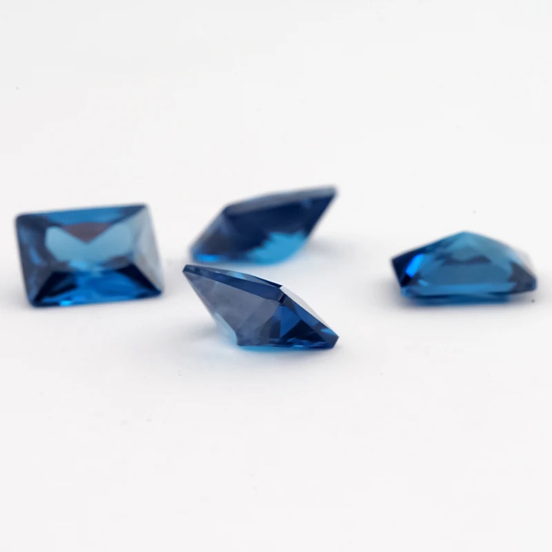 Rectangle Octagon Baguette Colored Cubic Zirconia Loose Stone
