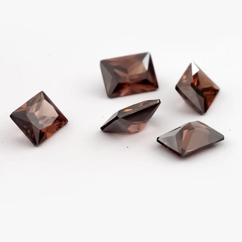 Rectangle Octagon Baguette Colored Cubic Zirconia Loose Stone
