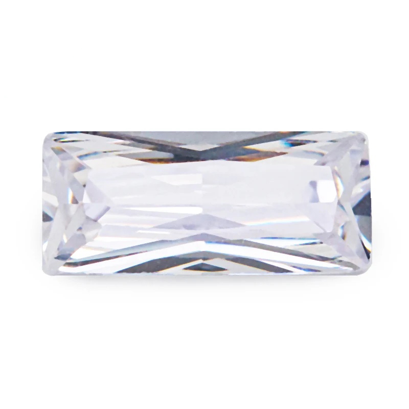 Rectangle Octagon Baguette White Cubic Zirconia Loose Stone