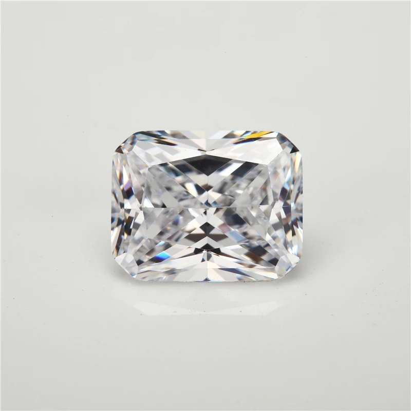 Rectangle Octagon Baguette White Cubic Zirconia Loose Stone