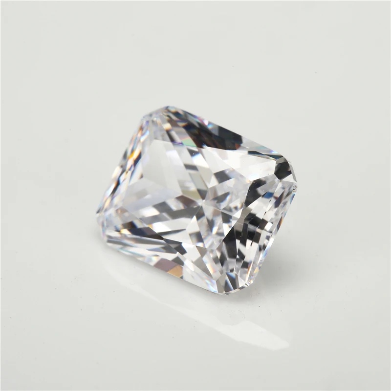 Rectangle Octagon Baguette White Cubic Zirconia Loose Stone
