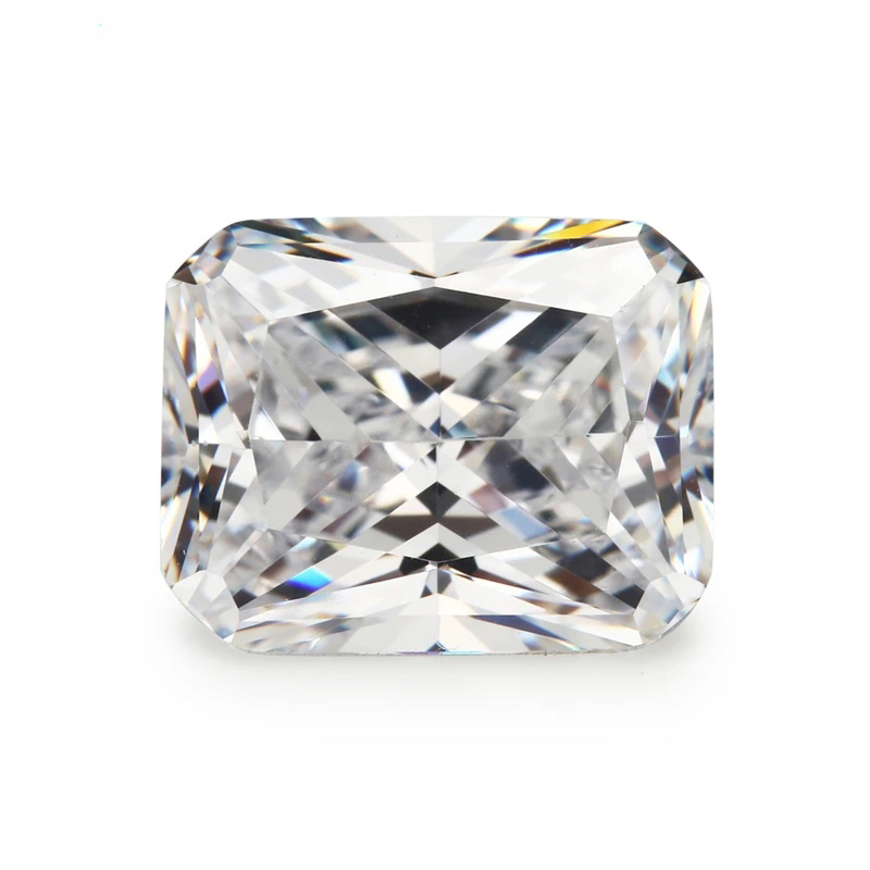 Rectangle Octagon Baguette White Cubic Zirconia Loose Stone