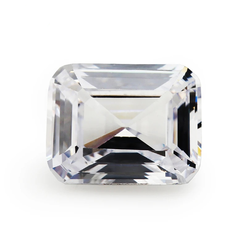 Rectangle Octagon Baguette White Cubic Zirconia Loose Stone