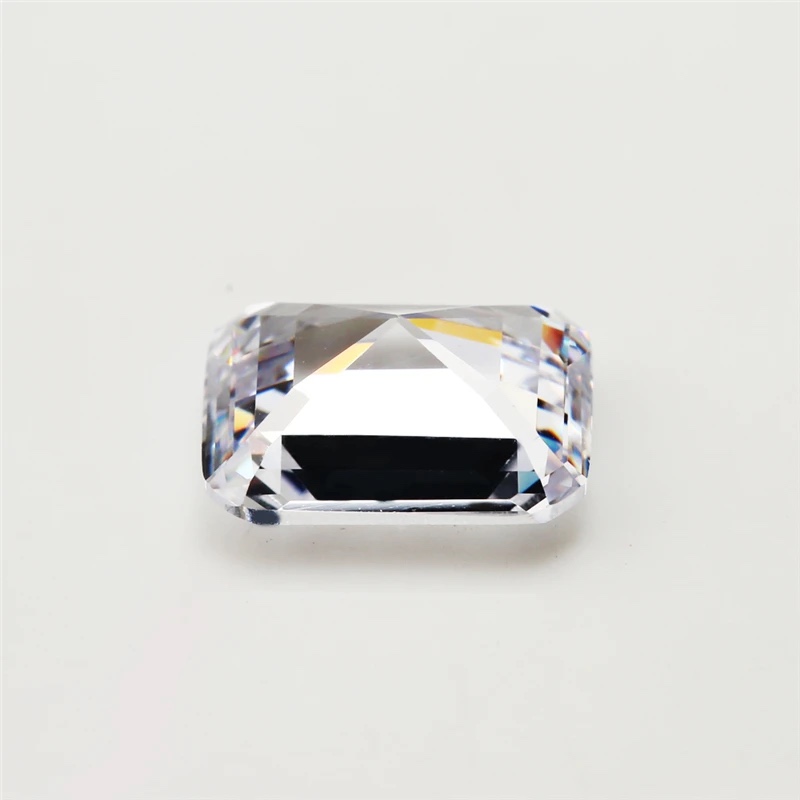Rectangle Octagon Baguette White Cubic Zirconia Loose Stone
