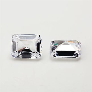Rectangle Octagon Baguette White Cubic Zirconia Loose Stone