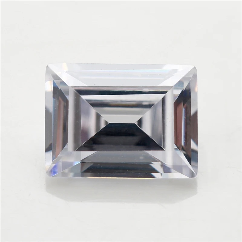 Rectangle Octagon Baguette White Cubic Zirconia Loose Stone