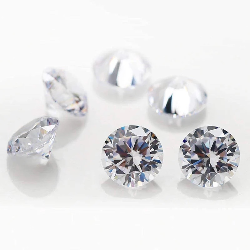 Round Colored Cubic Zirconia Loose Stone