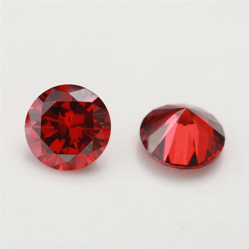 Round Colored Cubic Zirconia Loose Stone