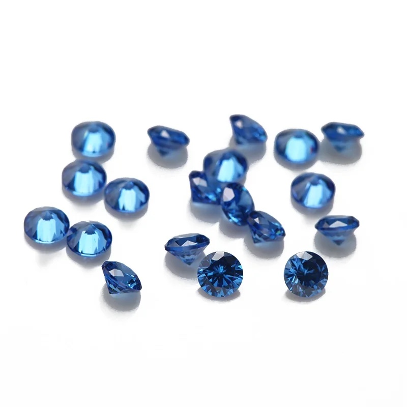 Round Colored Cubic Zirconia Loose Stone