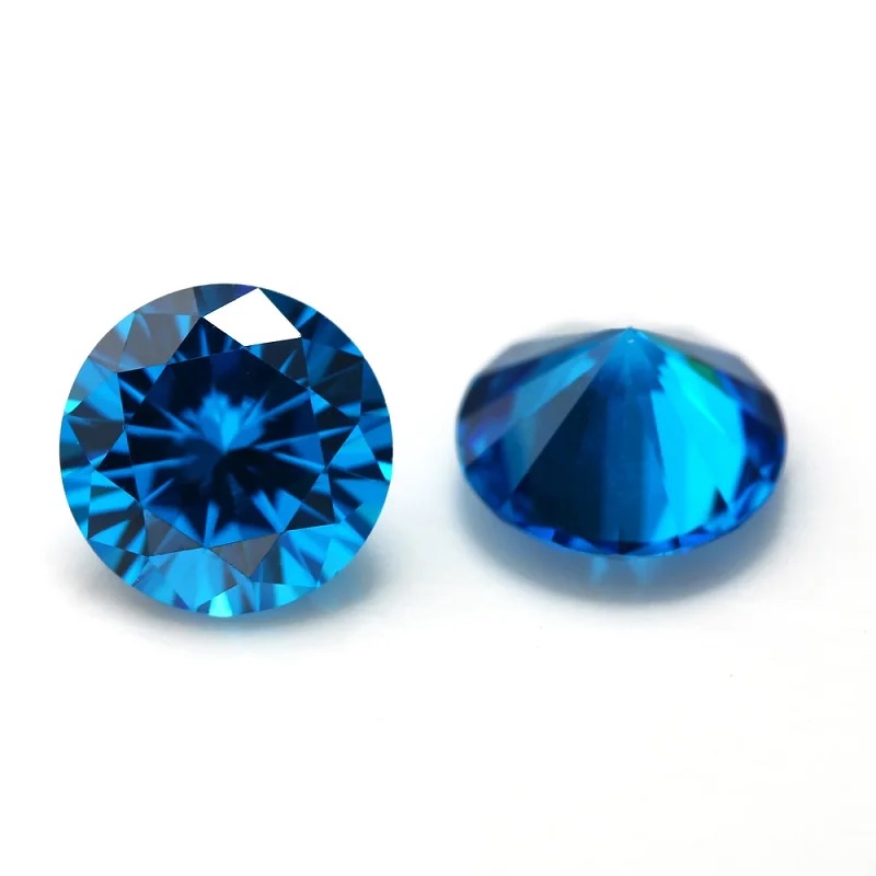Round Colored Cubic Zirconia Loose Stone