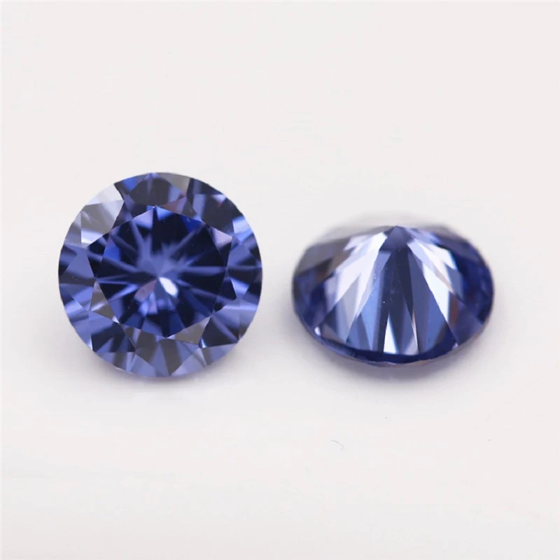 Round Colored Cubic Zirconia Loose Stone