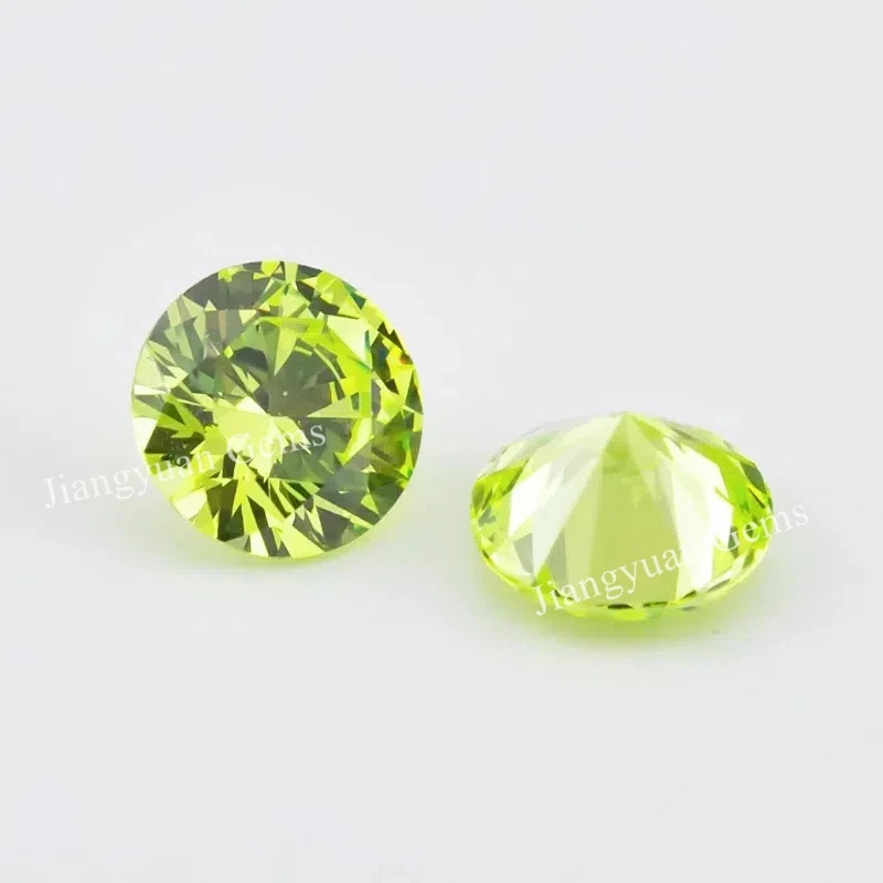 Round Colored Cubic Zirconia Loose Stone