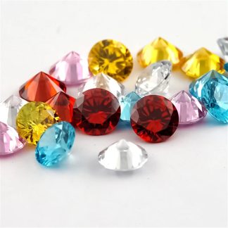 Round Colored Cubic Zirconia Loose Stone