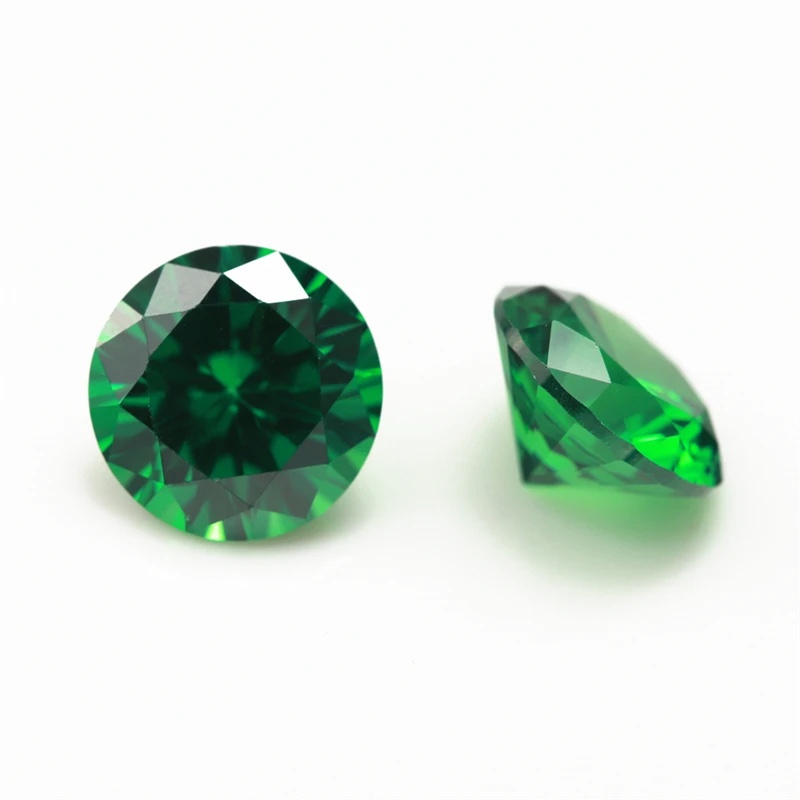 Round Colored Cubic Zirconia Loose Stone