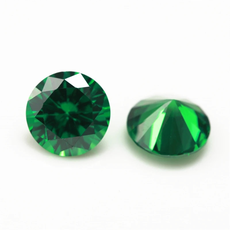 Round Colored Cubic Zirconia Loose Stone