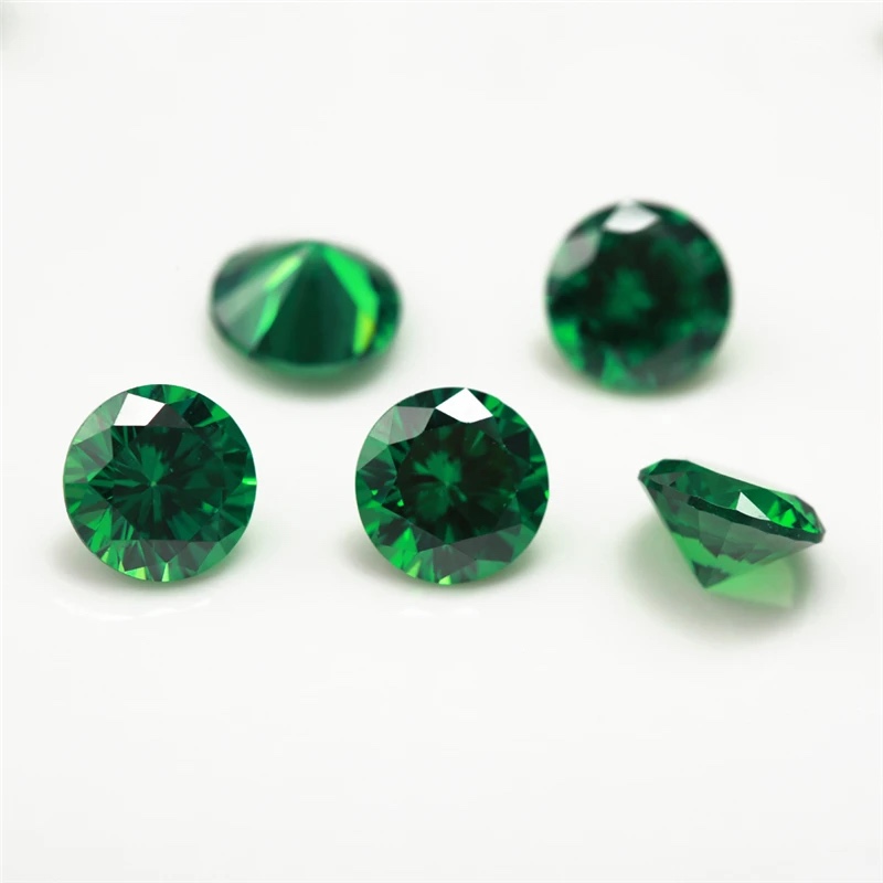 Round Colored Cubic Zirconia Loose Stone